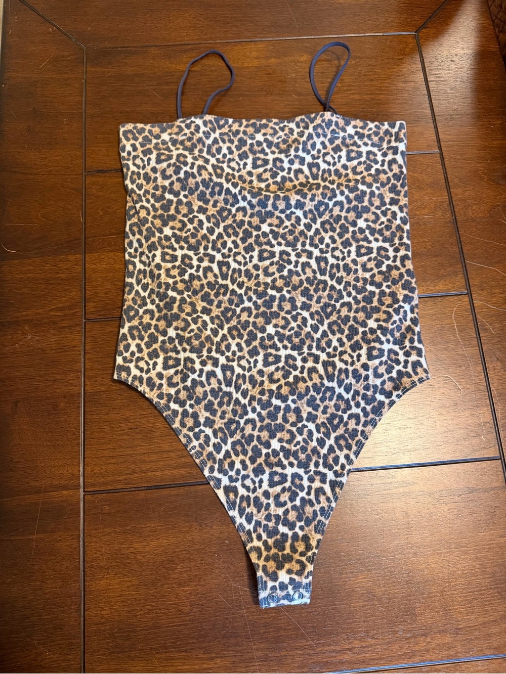 American Eagle Outfitters Leopard Print Bodysuit in Brown and Black